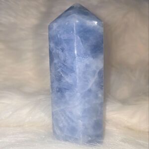 Large Blue Calcite Tower